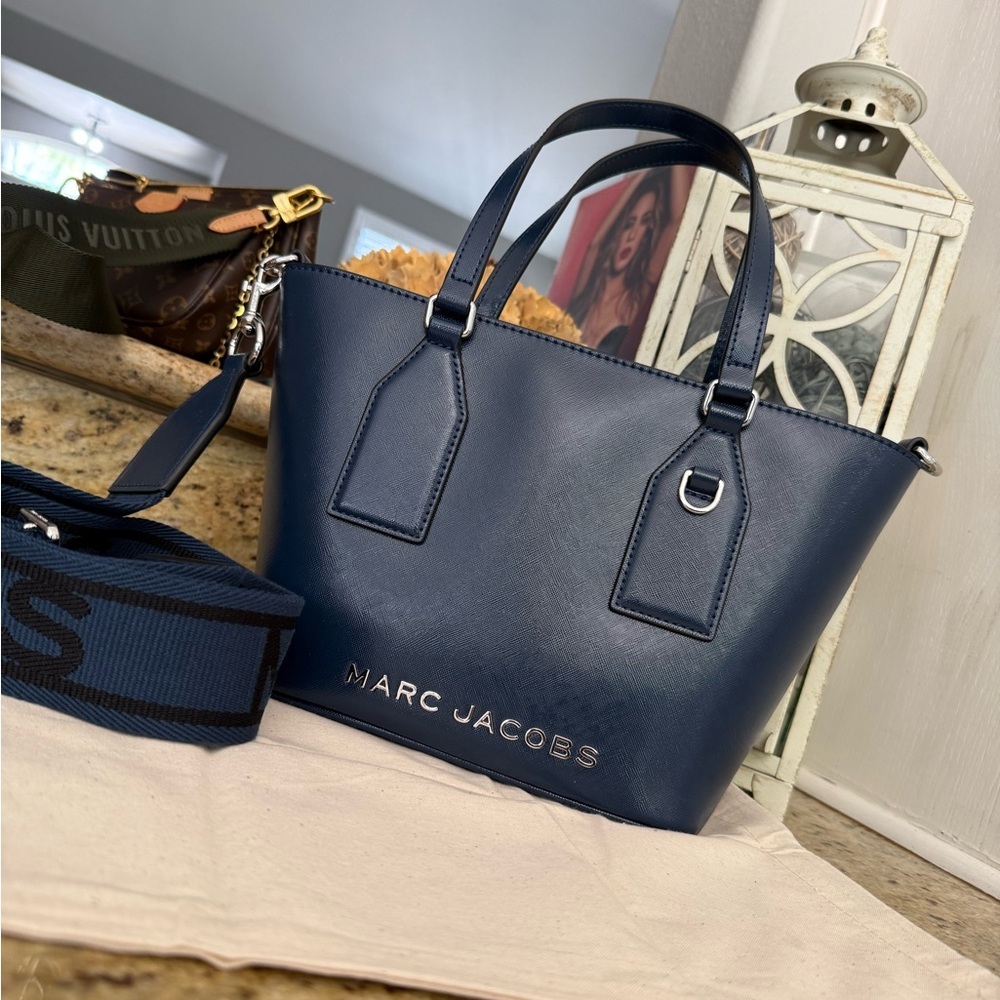 New Marc Jacobs small satchel azure Blue Tote Bag - Picture 2 of 12